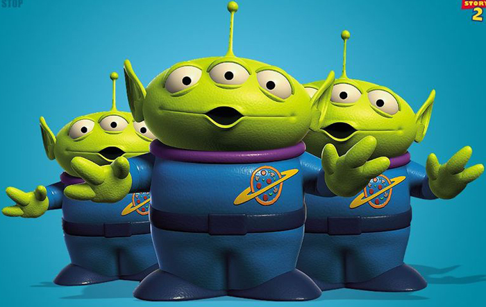 green aliens from toy story